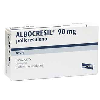 ALBOCRESIL �VULOS VAGINAIS 90MG 6 UNIDADES �VULOS