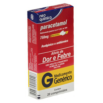 paracetamol 750 750  20 Drogão COMPRIMIDOS PARACETAMOL Super MG