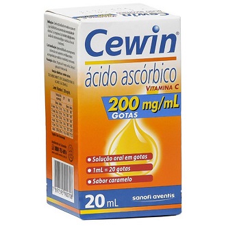 VITAMINA C - CEWIN 200MG 20ML GOTAS | Drogão Super