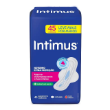 ABSORVENTE INTIMUS NOTURNO COBERTURA SECA COM ABAS 45UN