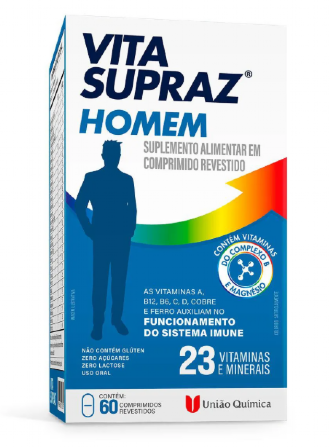 Multivitam�nico Vitasupraz Homem 60 Comprimidos