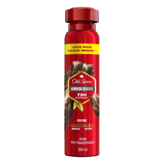 Desodorante Antitranspirante Spray Old Spice Amadeirado 250ml