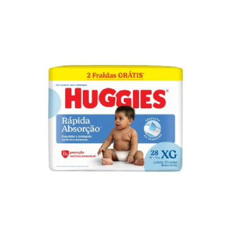 Fralda Huggies Tripla Prote��o Mega Xg 28 Unidades