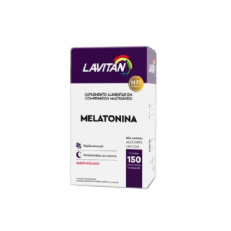 LAVITAN MELATONINA 0,21MG MORANGO 150 COMPRIMIDOS