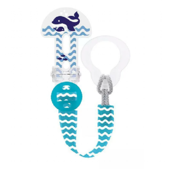 PRENDEDOR DE CHUPETA MAM CLIP IT! AZUL