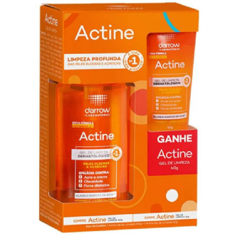 KIT COM GEL DE LIMPEZA ACTINE 140G + GRTIS GEL DE LIMPEZA 40G