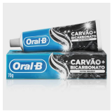 CREME DENTAL ORAL-B CARVO + BICARBONATO EXTRA BRANCO 70G