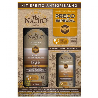 Kit Tio Nacho 1 Shampoo Efeito Antigrisalho 415ml + 1 Condicionador Efeito Antigrisalho 200ml