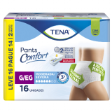 FRALDA GERI�TRICA TENA PANT C G/EG 16UN