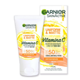 PROTETOR UNIFORM & MATTE COR MEDIA COM VITAMINA C E FPS 50 40G
