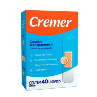 CURATIVO CREMER TRANSPARENTE CAIXA 40 UNIDADES