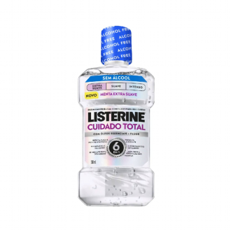 ENXAGUANTE LISTERINE TOTAL CARE 6 EM 1 MENTA EXTRA SUAVE 500ML
