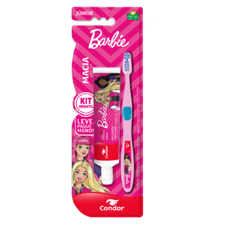 KIT CONDOR CREME DENTAL + ESCOVA JUNIOR BARBIE