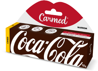 HIDRATANTE LABIAL CARMED COCA-COLA MARROM 10G