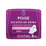 ABSORVENTE POISE PARA ESCAPES DE URINA COM ABAS 8UN