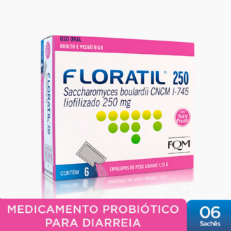 FLORATIL AT 250MG 6 ENVELOPES COM 1,25GR