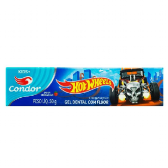 CREME DENTAL CONDOR KIDS HOT WHEELS MORANGO 50G