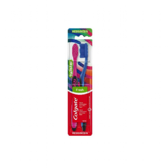 Escova Dental Colgate Colors M�dia com 2 Unidades