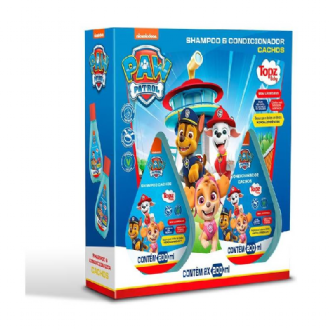 KIT SHAMPOO 200ML + CONDICIONADOR 200ML PATRULHA CANINA CACHOS