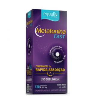 MELATONINA FAST EQUALIV SABOR MENTA 120 COMPRIMIDOS