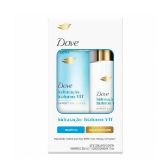 KIT SHAMPOO 350ML + CONDICIONADOR 175ML DOVE HIDRATAO HIALURON-VIT