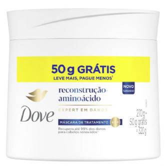 M�scara de Tratamento Dove Reconstru��o + Amino�cido 320g