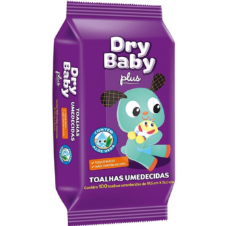 TOALHAS UMEDECIDAS DRY BABY PLUS COM 100 LEVE MAIS POR MENOS