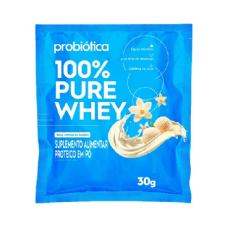 Whey Protein 100% PURE WHEY� Probi�tica Monodose Sabor Baunilha 30g