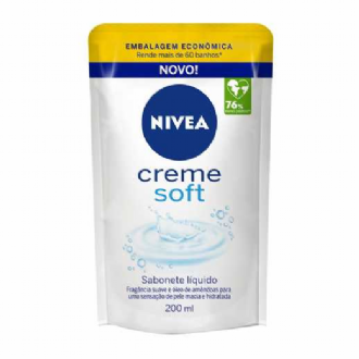SABONETE LQUIDO NIVEA CREME SOFT REFIL 200ML