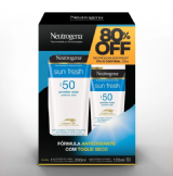 KIT PROTETOR SOLAR TOQUE SECO FPS50 200ML + PROTETOR SOLAR CORPORAL FPS50 120ML NEUTROGENA SUN FRESH