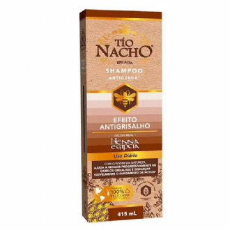 SHAMPOO TIO NACHO ANTIQUEDA EFEITO ANTIGRISALHO 415ML