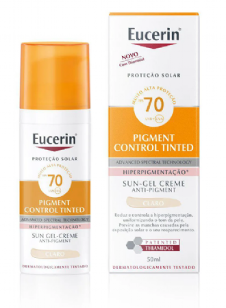 PROTETOR SOLAR FACIAL SUN PIGMENT CONTROL TINTED FPS70 CLARO 50ML