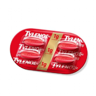 TYLENOL DC MLTIPLAS DORES PARACETAMOL 1G + CAFENA 130G COM 4 COMPRIMIDOS