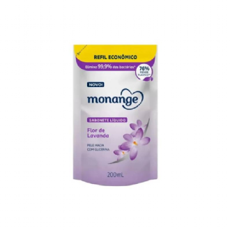 SABONETE L�QUIDO MONANGE FLOR DE LAVANDA REFIL 200ML