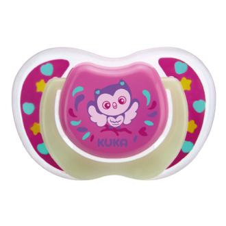 CHUPETA KUKA LUMINA ORTODNTICA N2 ROSA