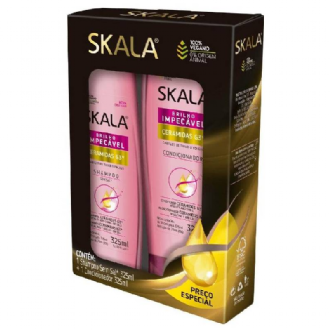 KIT SHAMPOO SKALA 325ML + CONDICIONADOR 325ML  CERAMIDAS