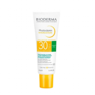 PROTETOR SOLAR FACIAL BIODERMA PHOTODERM ANTIOLEOSIDADE FPS30 GEL CREME 40G
