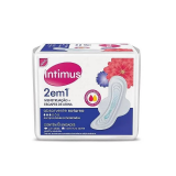 ABSORVENTE INTIMUS NOTURNO 2 EM 1 COM ABAS 8UN