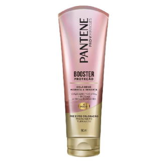 M�SCARA DE TRATAMENTO PANTENE BOOSTER PROTE��O COL�GENO PR� E P�S COLORA��O 90ML