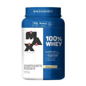 WHEY PROTEIN BAUNILHA MAX TITANIUM 900G
