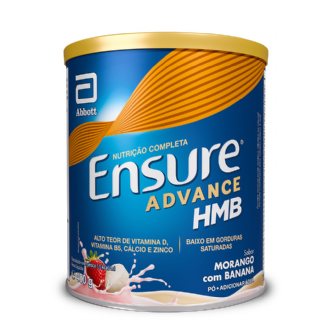 Suplemento Nutricional Ensure Advance Sabor Morango com Banana 400g
