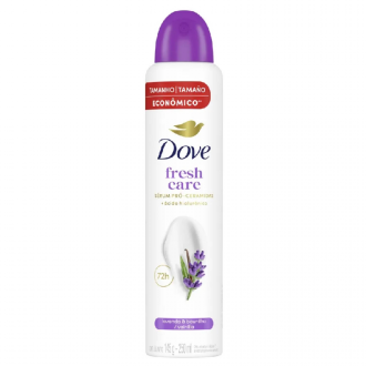DESODORANTE DOVE AEROSOL FRESH CARE LAVANDA E BAUNILHA 250ML