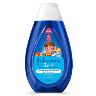 SHAMPOO E CONDICIONADOR JOHNSONS KIDS 2 EM 1 400ML