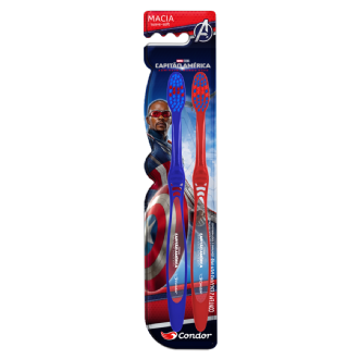 ESCOVA DENTAL CONDOR COM CERA DE MENTA CAPIT�O AMERICA 2UN