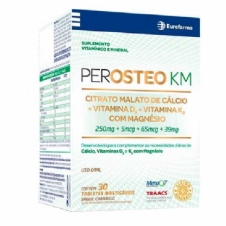 SUPLEMENTO VITAMNICO PEROSTEO KM COM 30 TABLETES