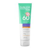 PROTETOR SOLAR SUNLESS KIDS FPS60 TOQUE SECO E A��O HIDRATANTE 120G