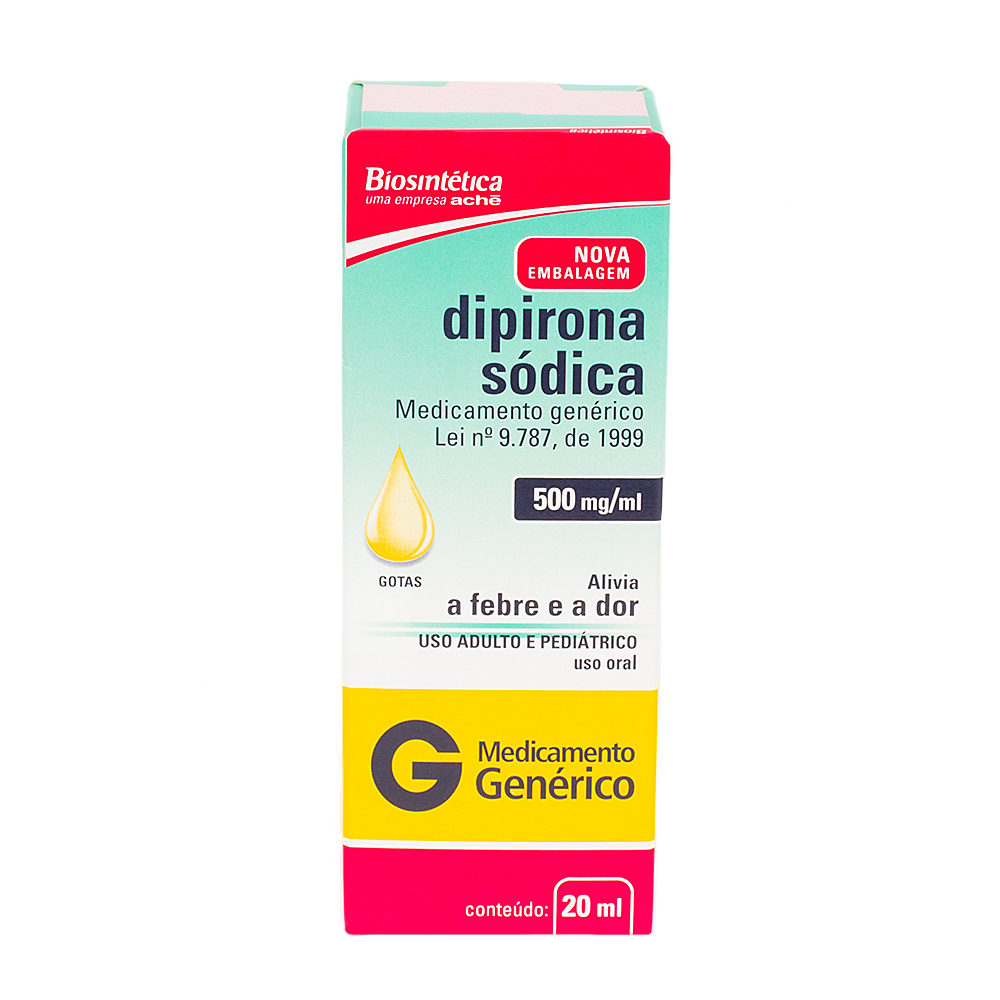 DIPIRONA SÓDICA 500 MG 20ML GOTAS | Drogão Super