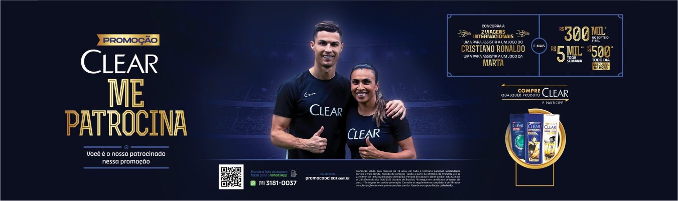 Unilever- Clear Promoção - Fullbanner - Julho e Ag