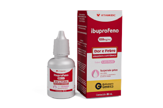 IBUPROFENO GEN�RICO VITAMEDIC 100MG/ML GOTAS COM 20ML