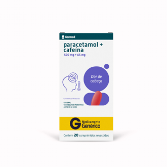 PARACETAMOL + CAFE�NA 500MG + 65MG 20 COMPRIMIDOS GERMED